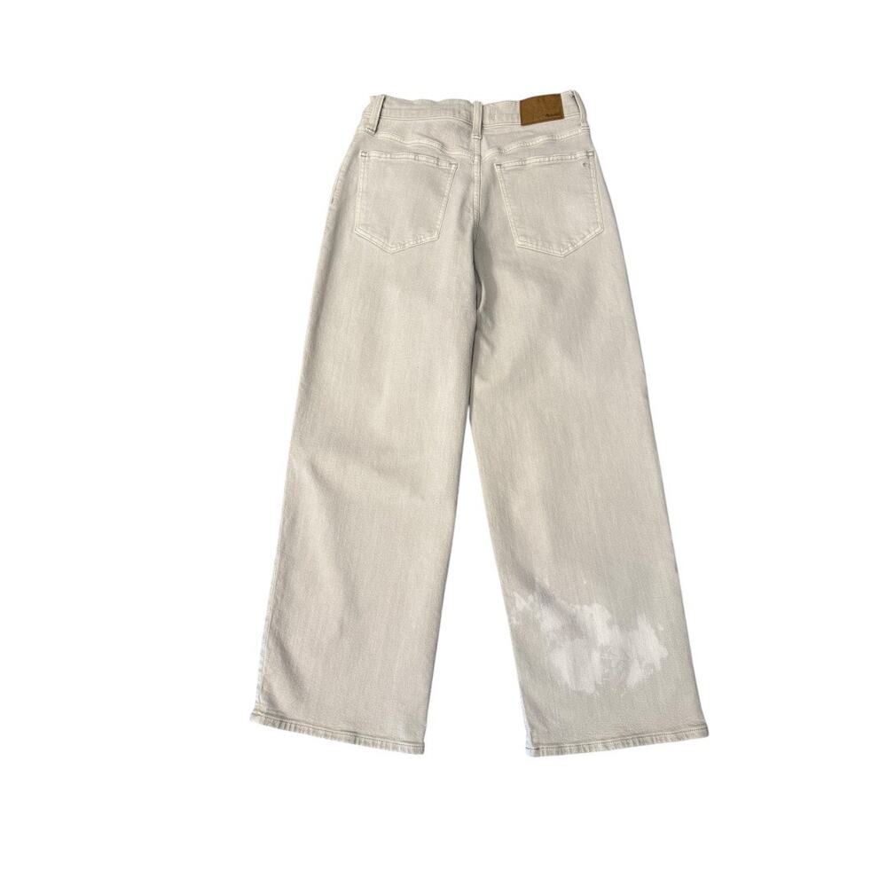 Madewell Size 4 (26) The Perfect Vintage Wide-Leg Crop Jean Stone Denim - Picture 3 of 10